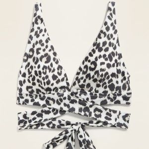 NWT!! XL leopard old navy bikini top